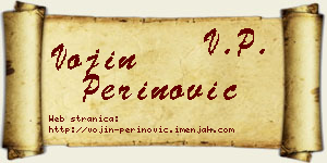 Vojin Perinović vizit kartica
